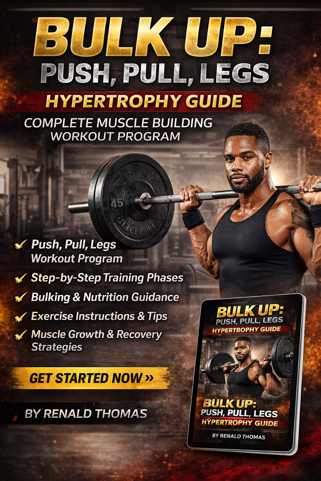Bulk Up: Push, Pull, Legs Hypertrophy Guide – Complete Muscle Building Workout Program
